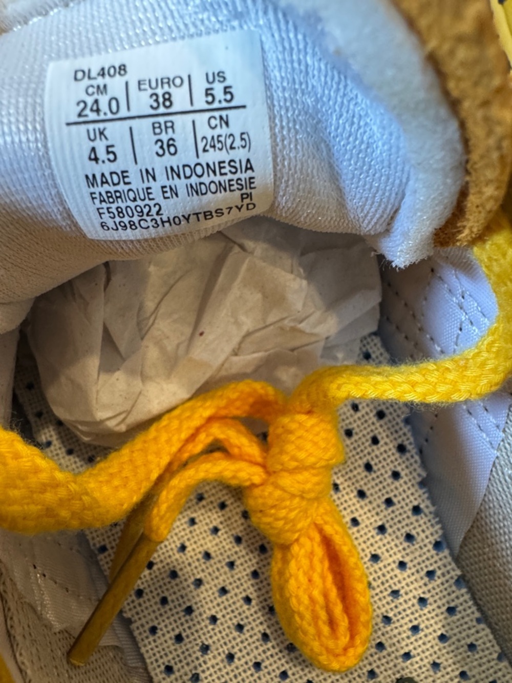 Onitsuka Tiger by Asics Yellow and Black Mexico 66 Sneakers - Picture 2 of 4